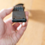 Fällkniven F1, botten på slida